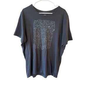 Arc'teryx Short Sleeve Printed Pullover Tee Shirt Cotton Black Men's Size Large